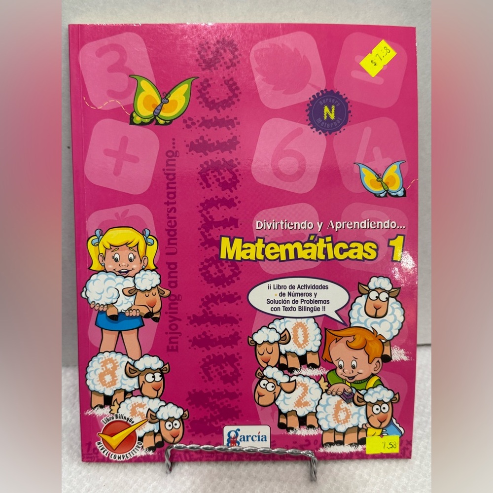 Matemáticas 1 Bilingual Activity and Educational Workbook (Made in Mexico)